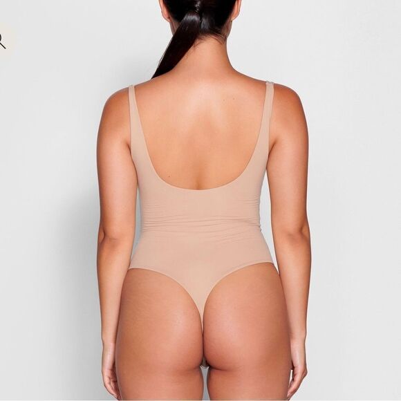 NWT Skims Fit Everybody Square Neck Bodysuit XS in color Clay - Picture 4 of 6